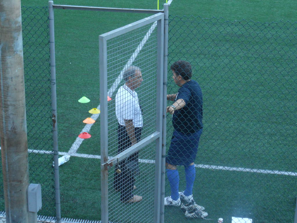 Il pres. con l' allenatore